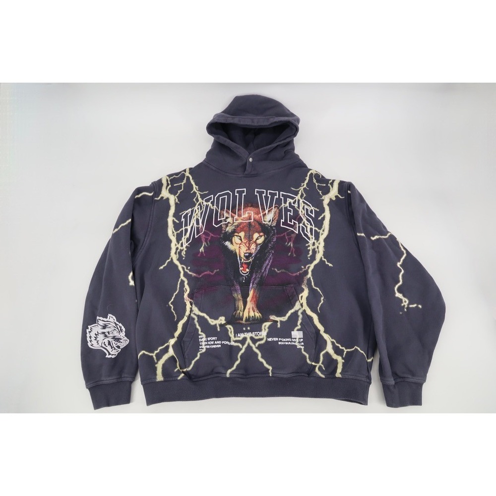 Darc Sport Wolves Hoodie Mens XL I Am The‎ Storm Sweatshirt Limited Edition Rare